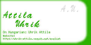 attila uhrik business card